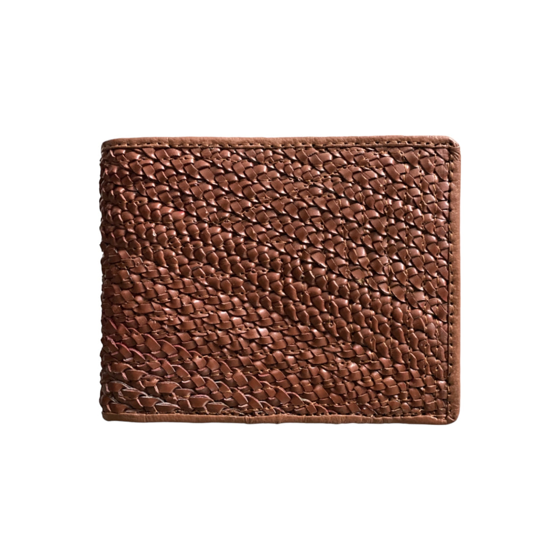 Mens Braided Leather Wallet