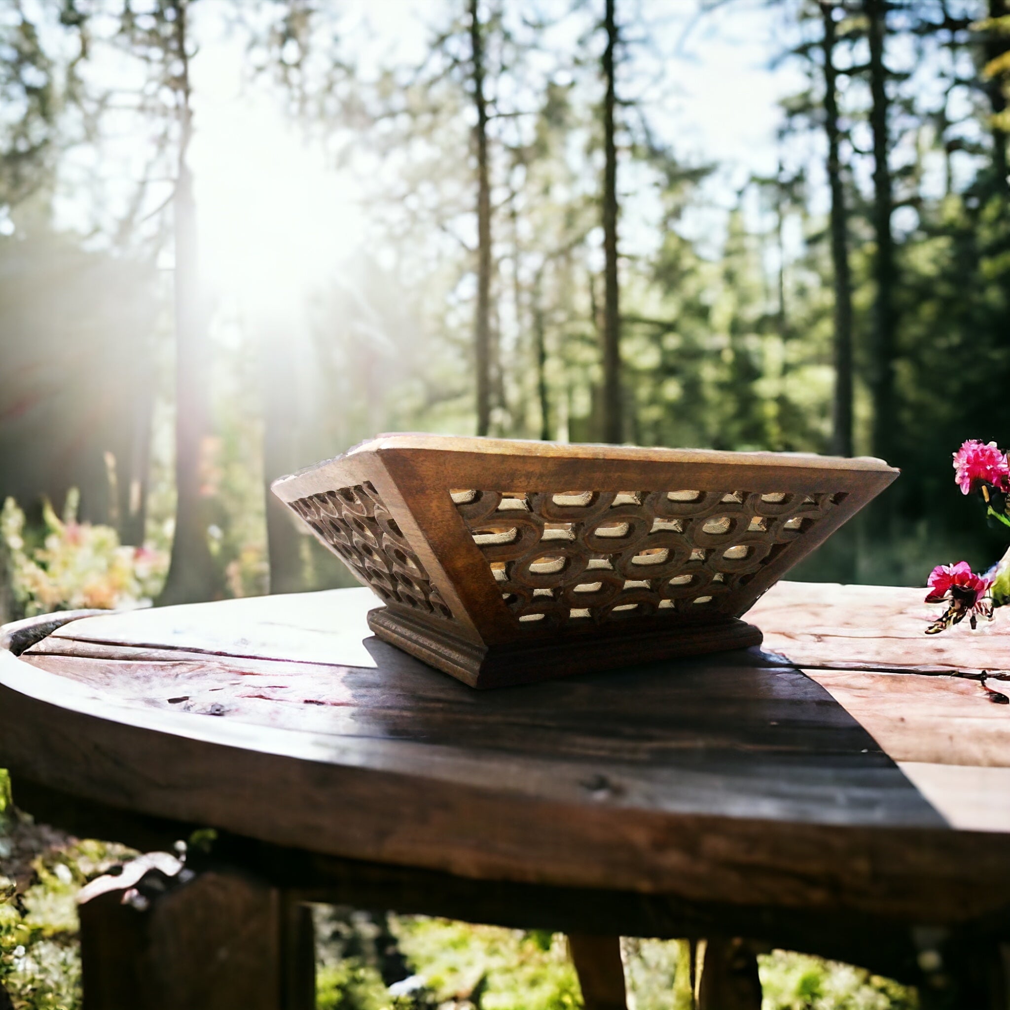 Wooden Decor Basket