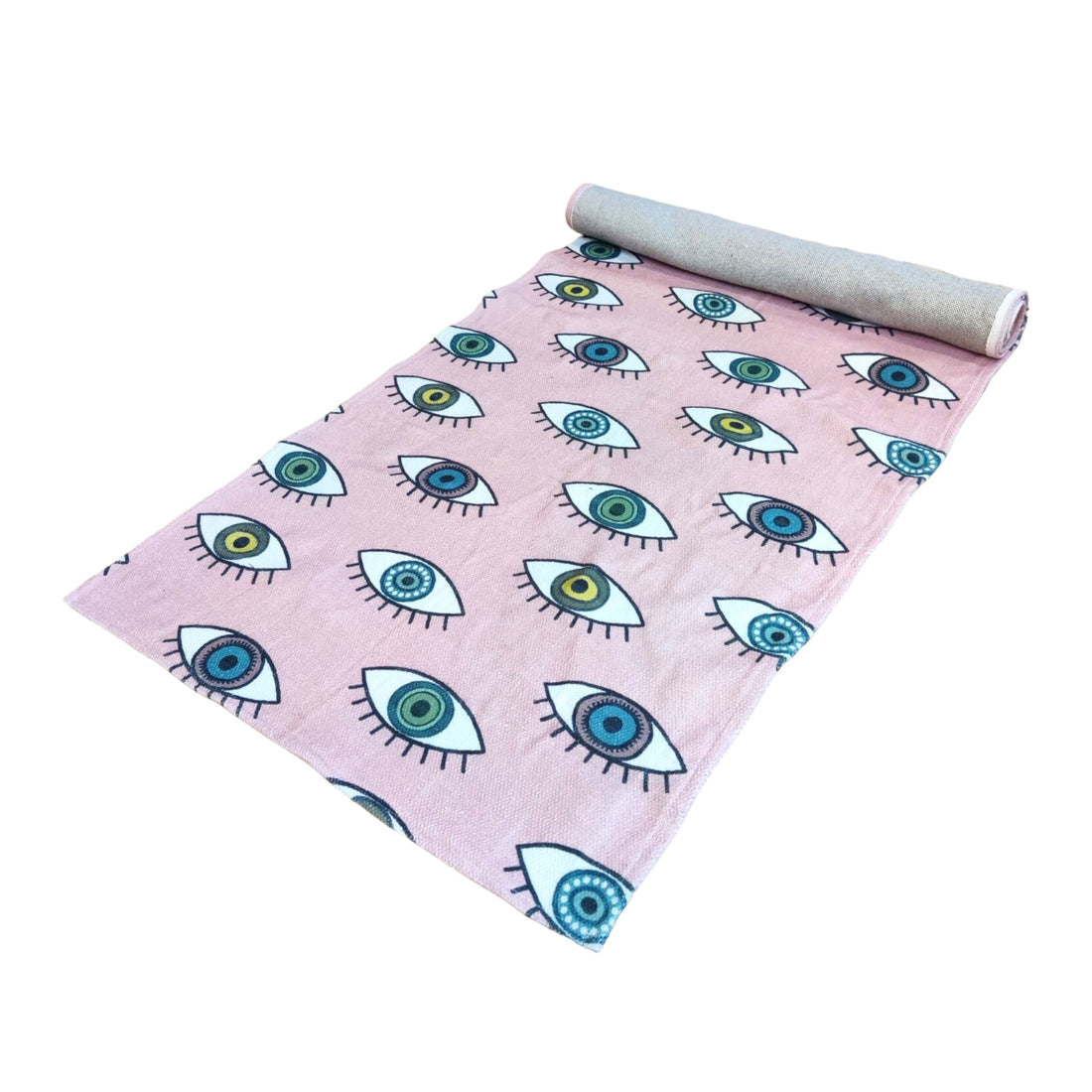 Pink Eye Print Eco-Friendly Yoga Mat